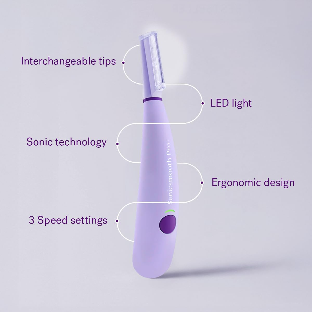 Rasoio Dermaplaning Pro+ con LED