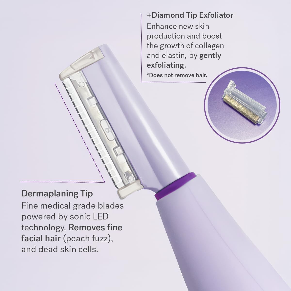 Rasoio Dermaplaning Pro+ con LED